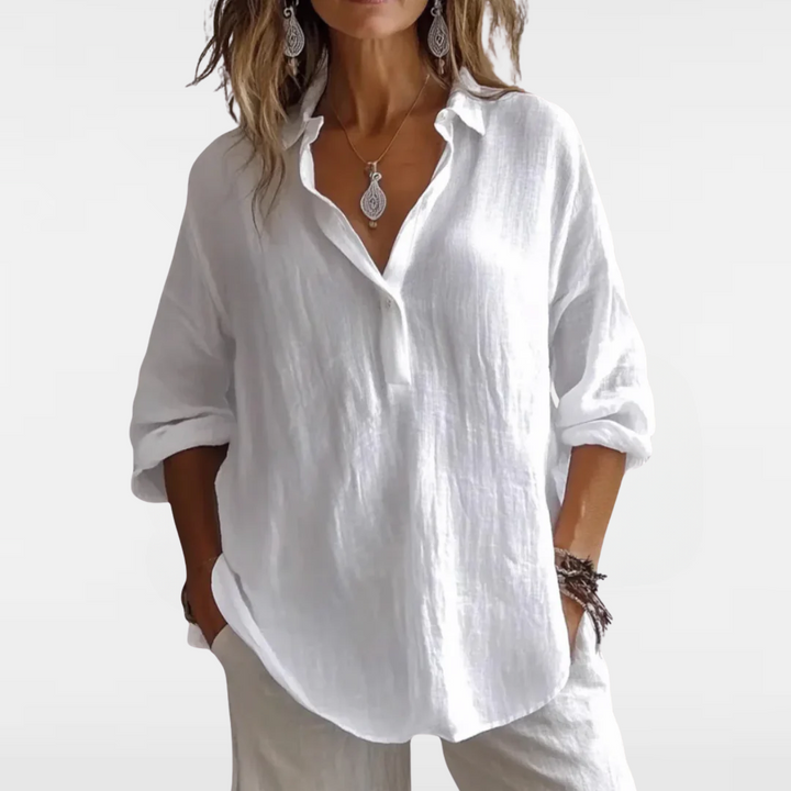 Mireille | Classic Linen Blend Shirt