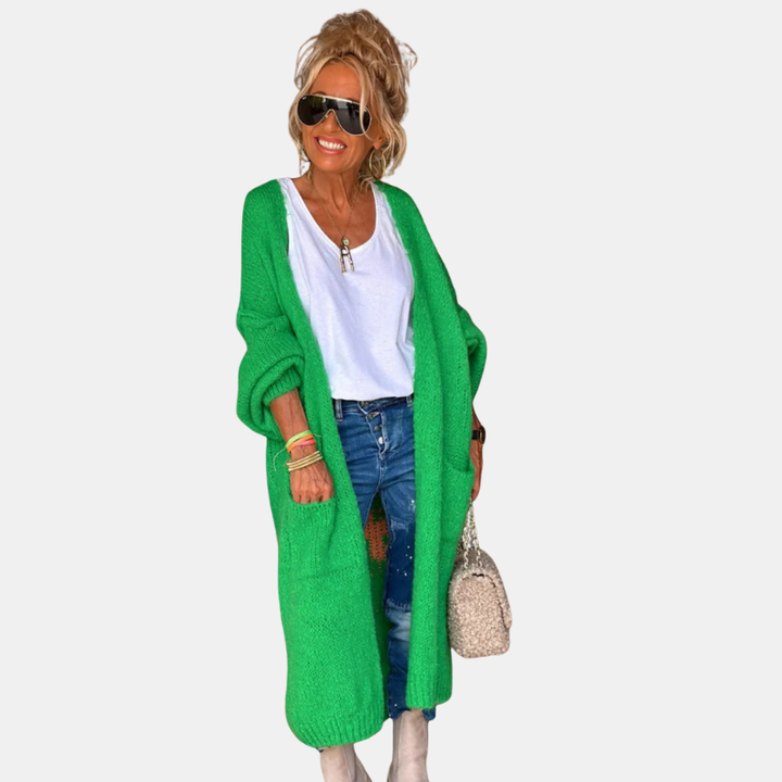 Freya | Oversized Knitted Long Cardigan