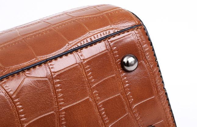 SOPHIA | VINTAGE CROCODILE PATTERN 4-9IECE BAG