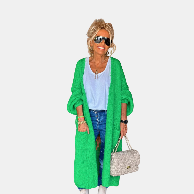 Freya | Oversized Knitted Long Cardigan