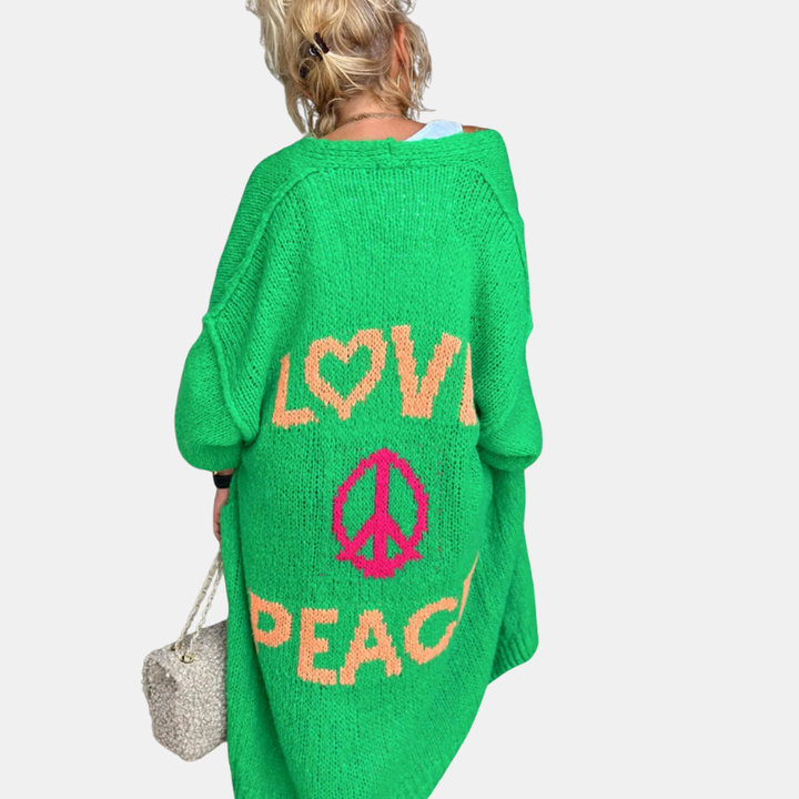 Freya | Oversized Knitted Long Cardigan