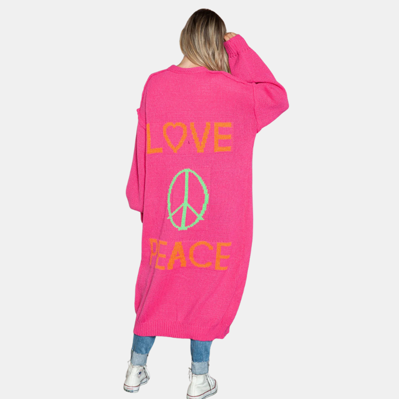 Freya | Oversized Knitted Long Cardigan