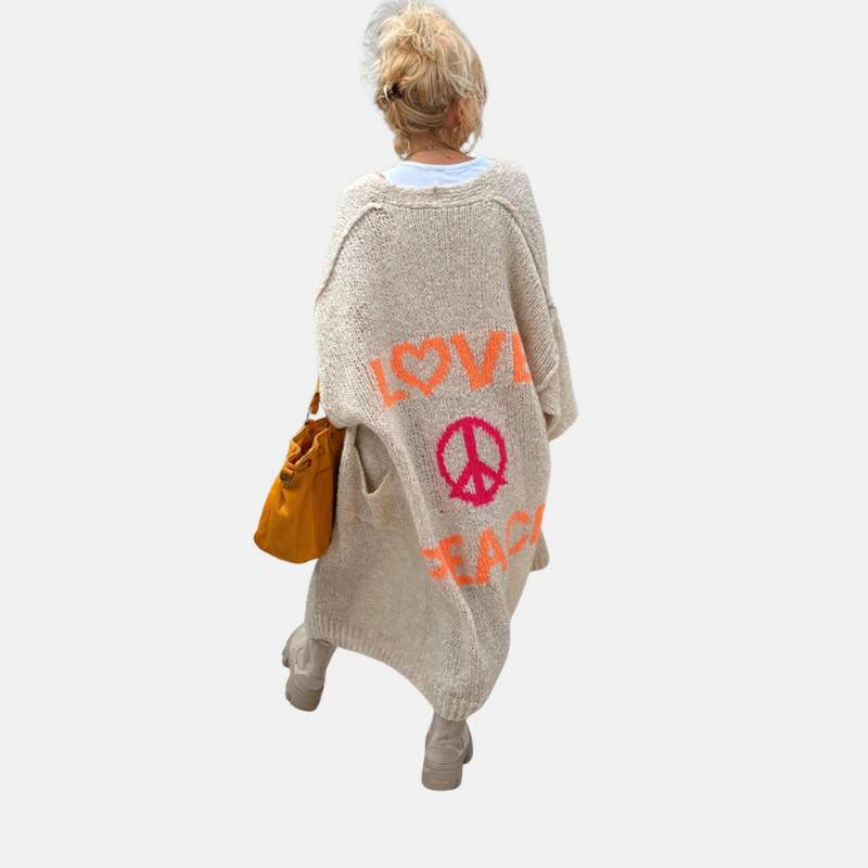 Freya | Oversized Knitted Long Cardigan