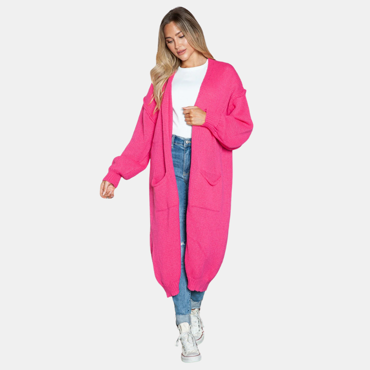 Freya | Oversized Knitted Long Cardigan