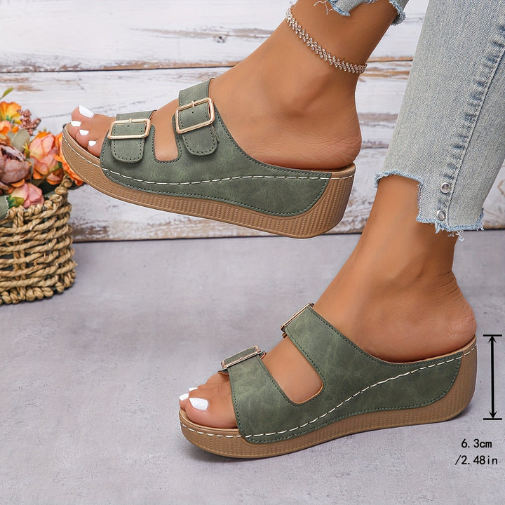 MARJORIE | CASUAL ORTHOPEDIC WEDGE SANDALS