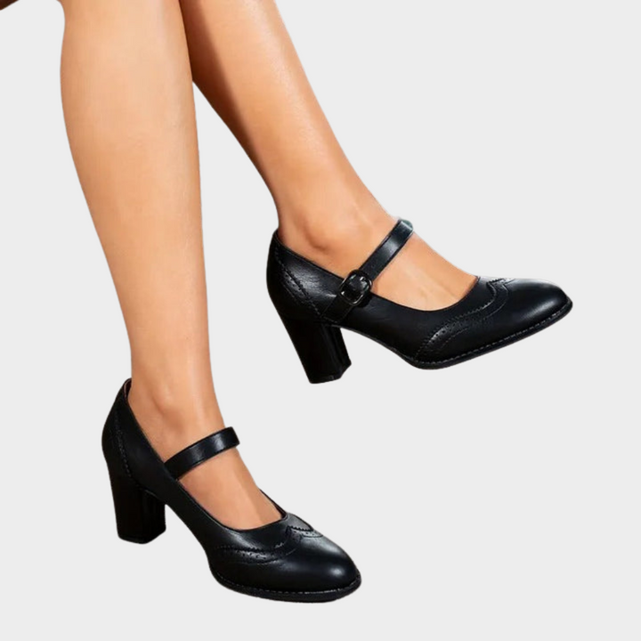 Alessandra | Leather Orthopedic Heels