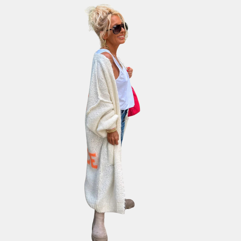 Freya | Oversized Knitted Long Cardigan