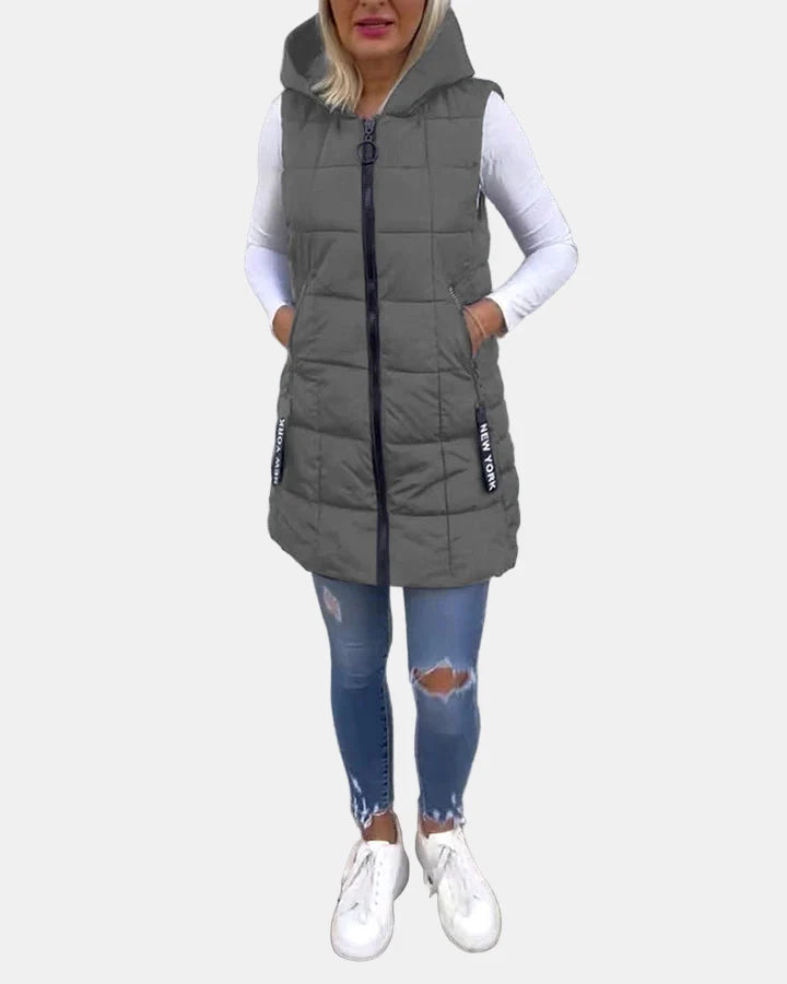Solene | Sleeveless Padded Coat