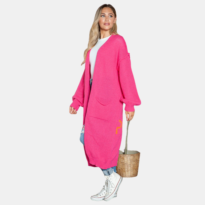 Freya | Oversized Knitted Long Cardigan