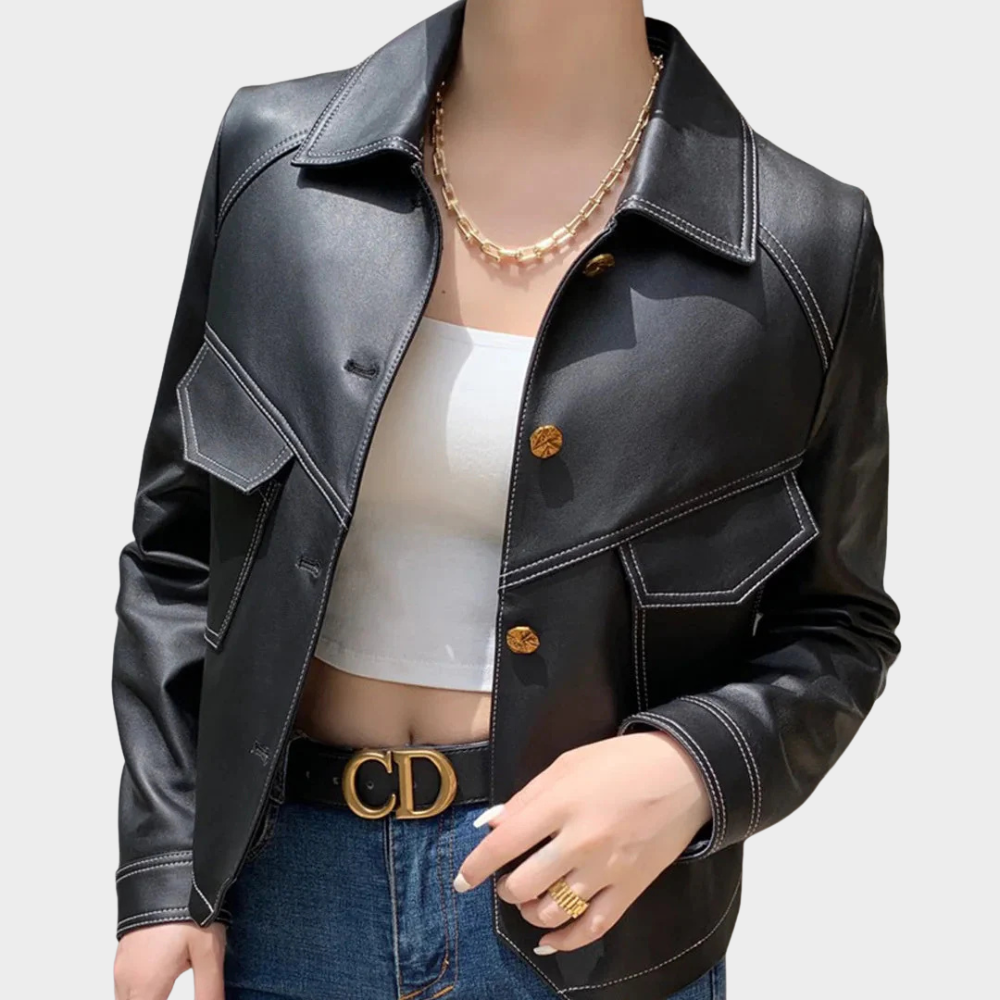 Elizabeth | Elegant Leather Jacket