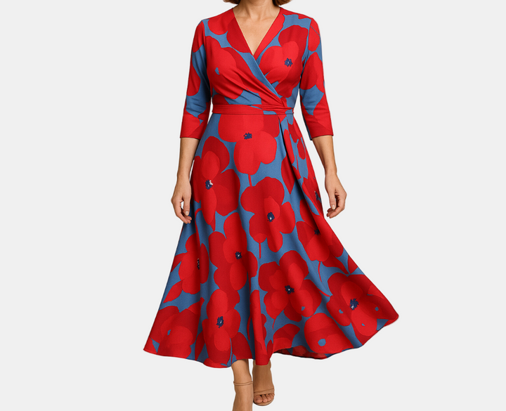 TAYLOR - ELEGANT FLORAL LUXURY DRESS