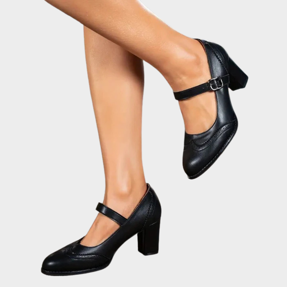 Alessandra | Leather Orthopedic Heels