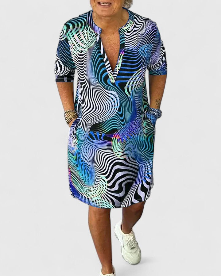 Hazel | Sophisticated V-neck Dress