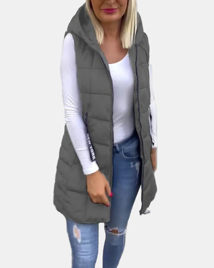 Solene | Sleeveless Padded Coat