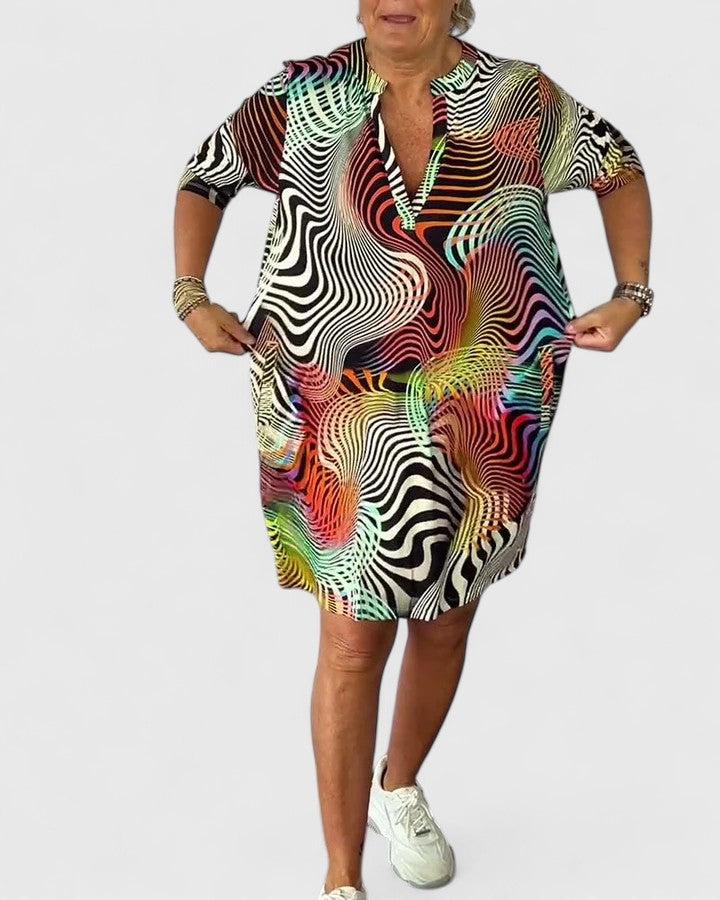 Hazel | Sophisticated V-neck Dress