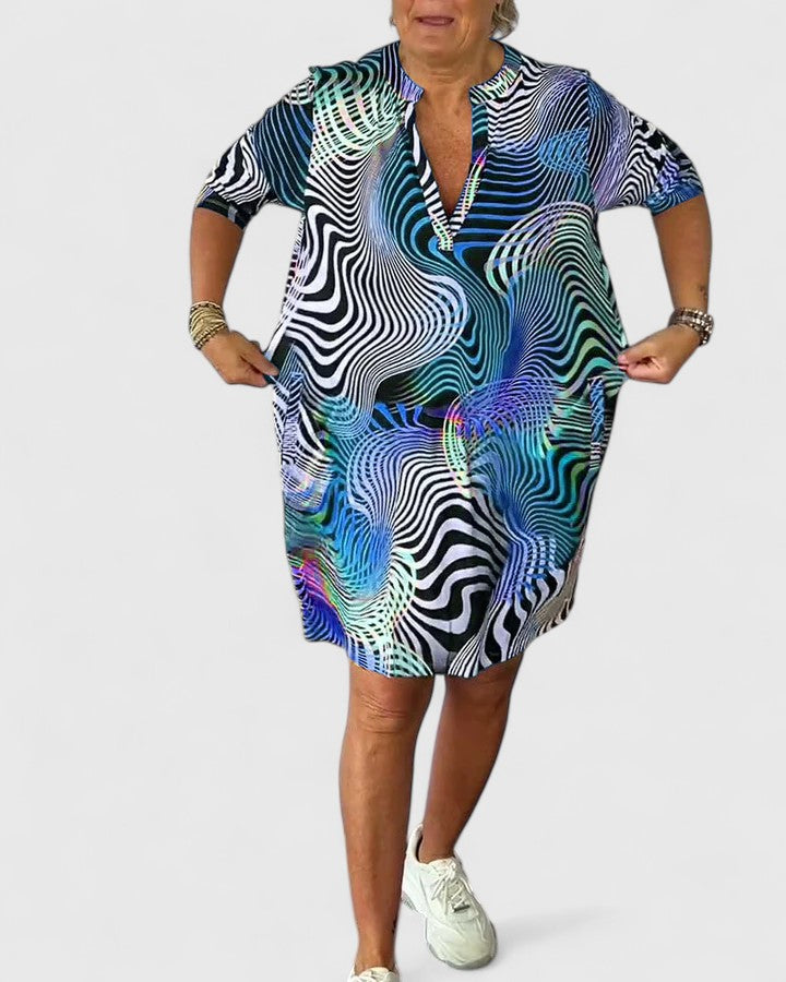 Hazel | Sophisticated V-neck Dress