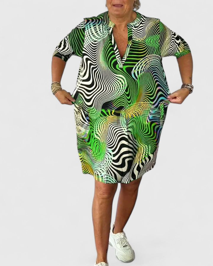 Hazel | Sophisticated V-neck Dress