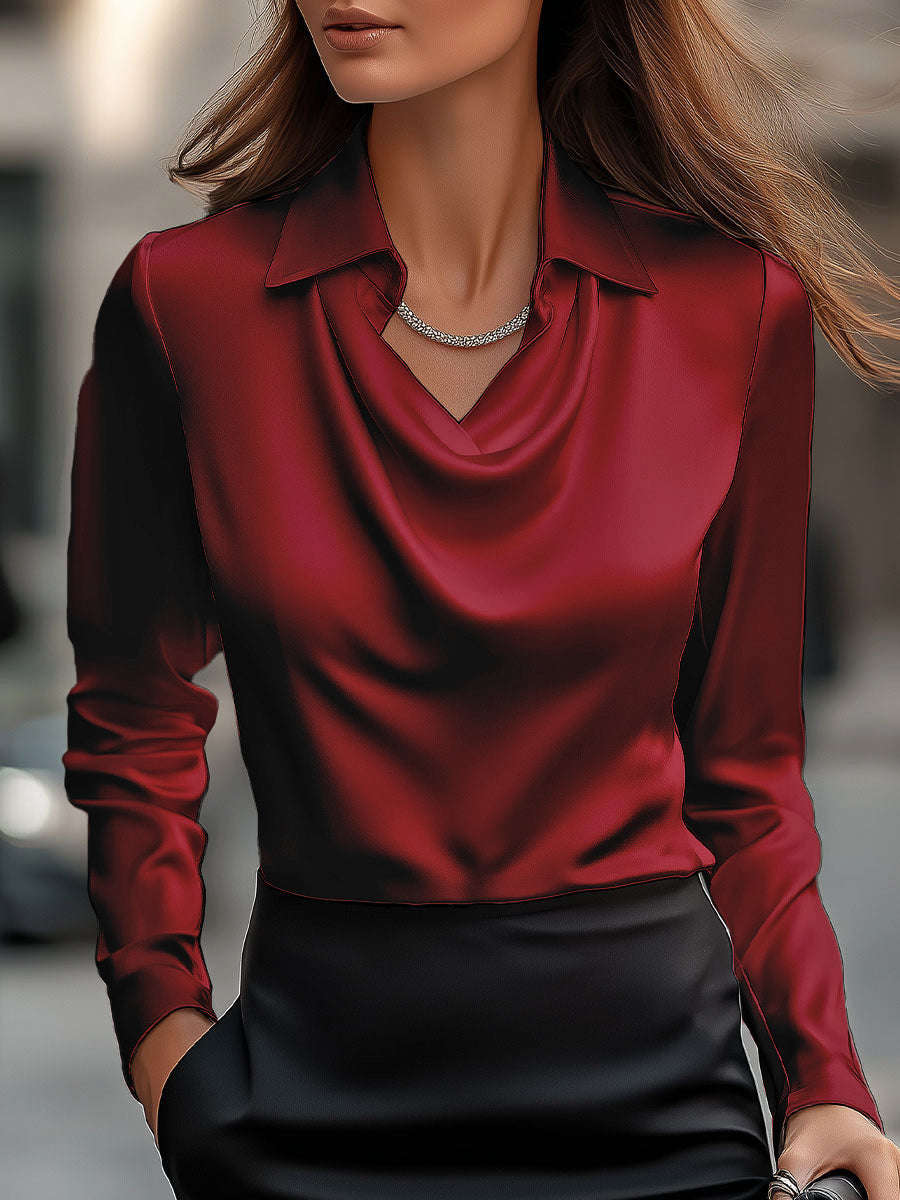 BLAIRE | ELEGANT SATIN BLOUSE