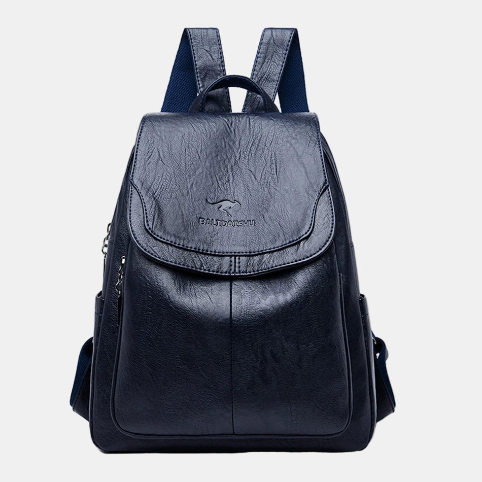 Isabella | Secure Leather Backpack