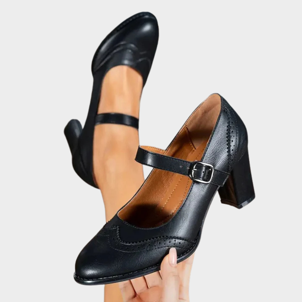 Alessandra | Leather Orthopedic Heels