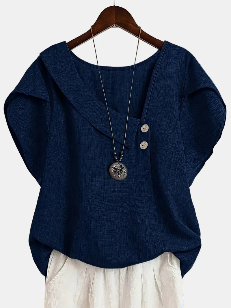 Saddie | Casual Asymmetrical Blouse