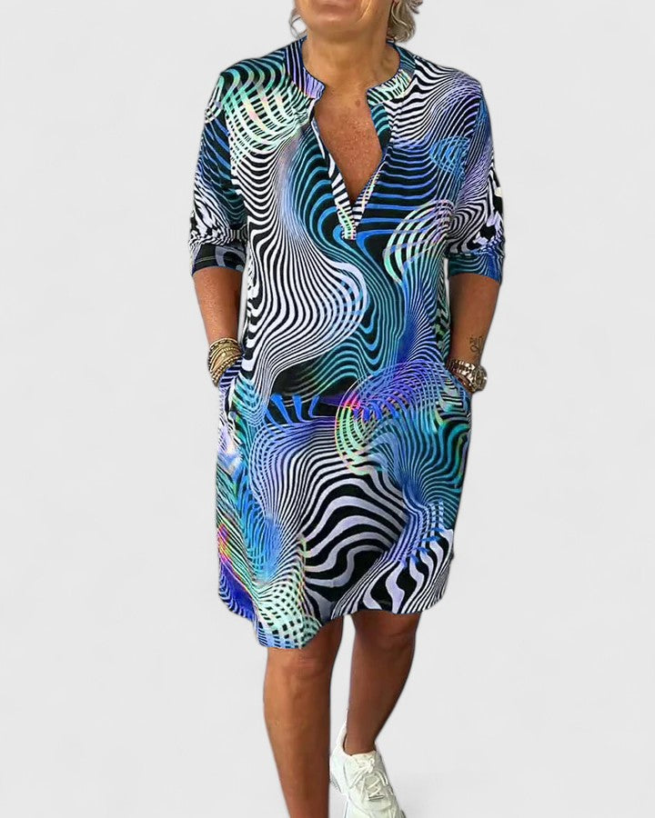 Hazel | Sophisticated V-neck Dress