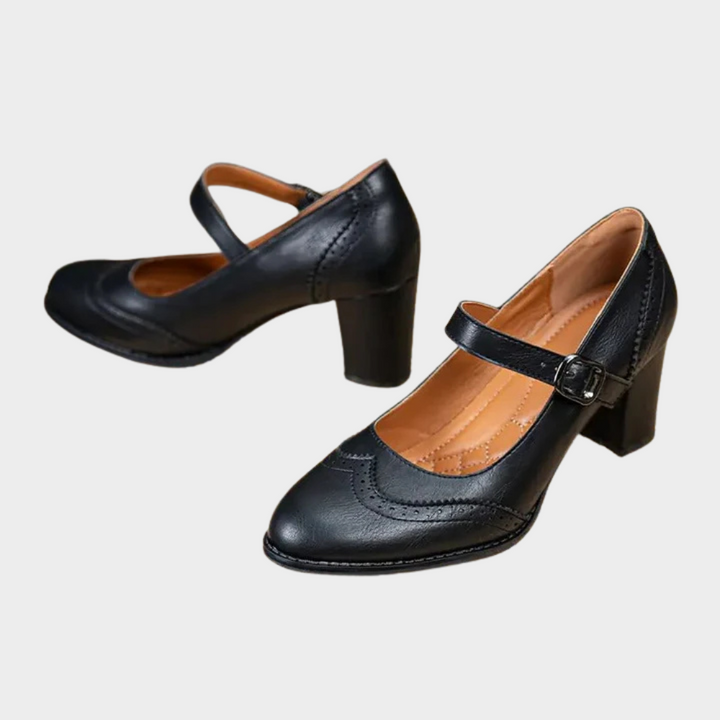 Alessandra | Leather Orthopedic Heels