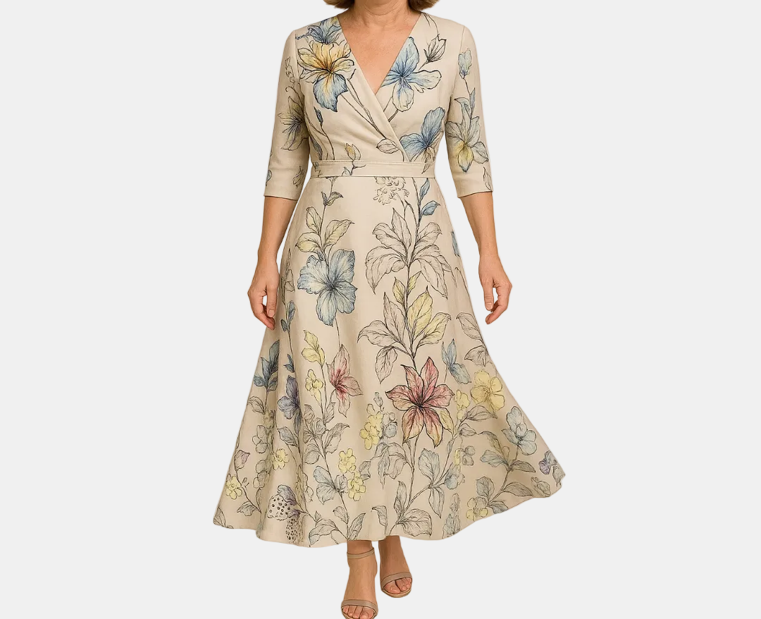 TAYLOR - ELEGANT FLORAL LUXURY DRESS