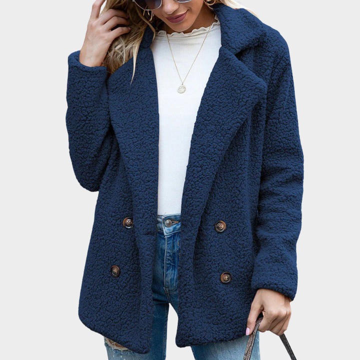 Delphine | Collared Teddy Coat