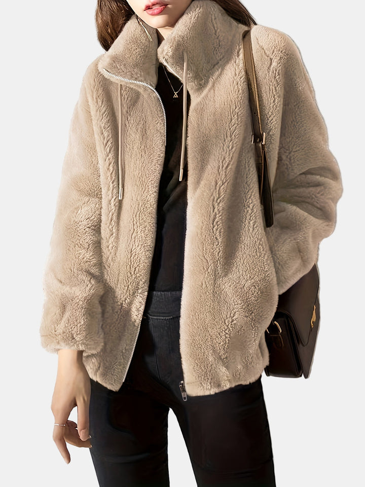 Zella | Cozy Fleeced-Lined Collared Jacket