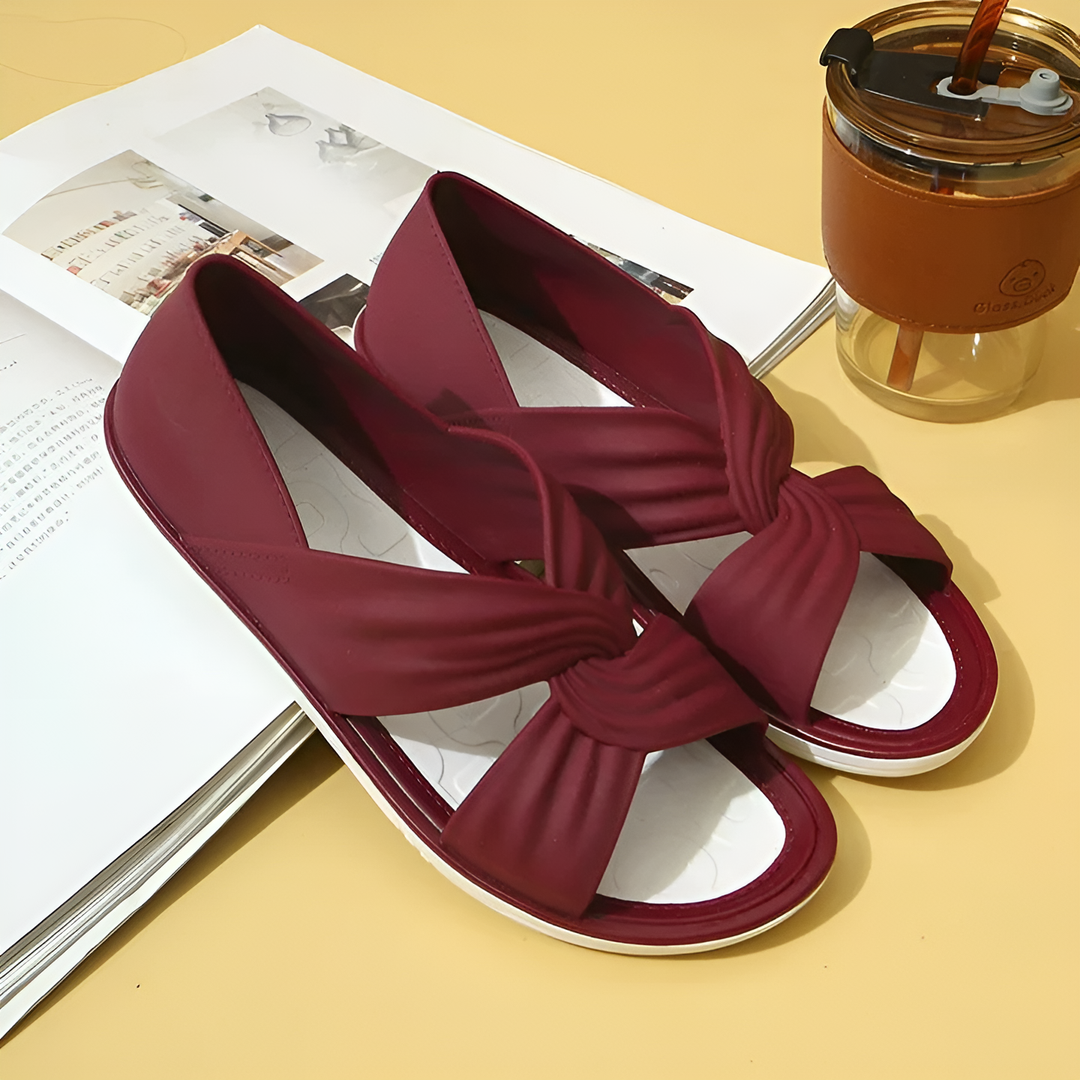 Eleanor - Bow Tie Slip-On Sandal