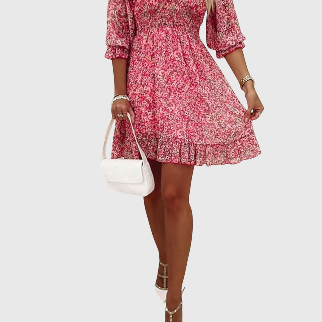 Daniela | Floral Puff Sleeve Dress