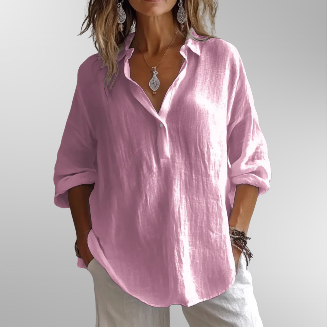 Mireille | Classic Linen Blend Shirt