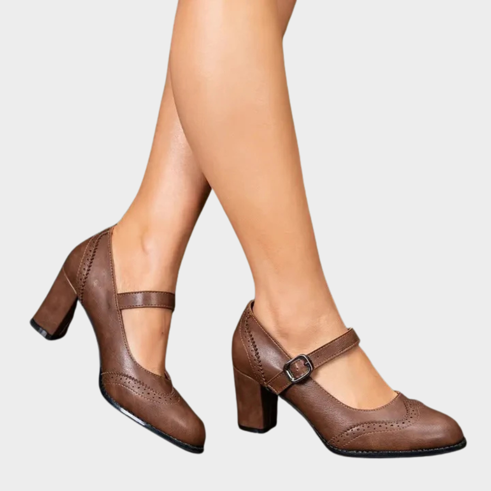 Alessandra | Leather Orthopedic Heels