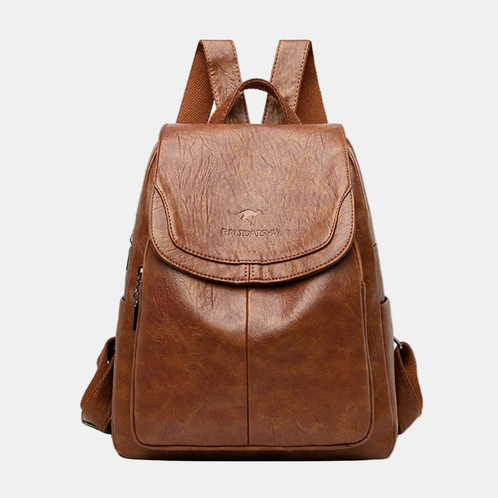 Isabella | Secure Leather Backpack