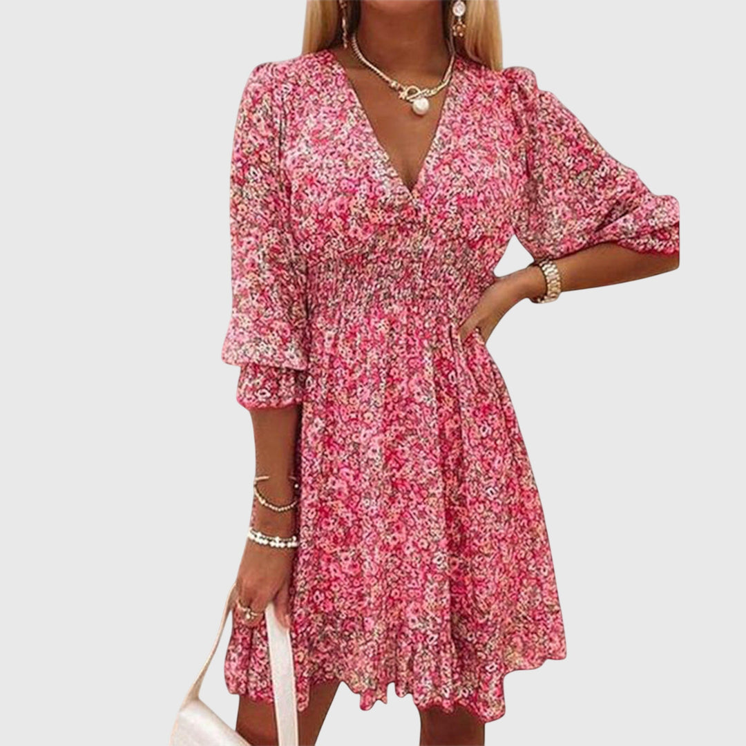 Daniela | Floral Puff Sleeve Dress