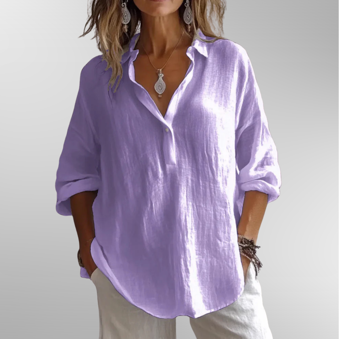 Mireille | Classic Linen Blend Shirt