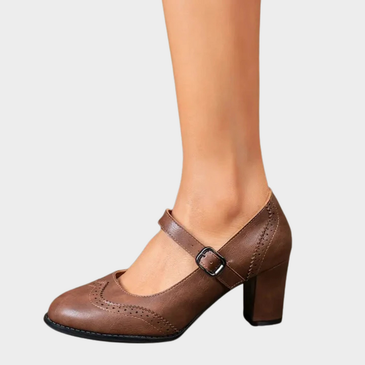 Alessandra | Leather Orthopedic Heels