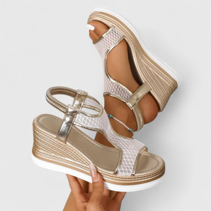 Sylvara | Women’s T-strap wedge heels