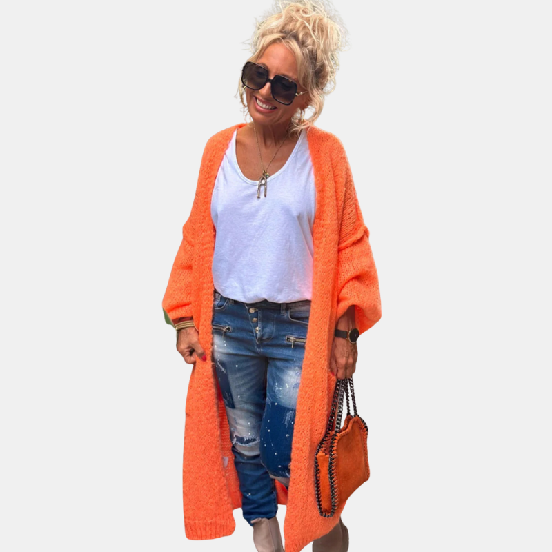 Freya | Oversized Knitted Long Cardigan