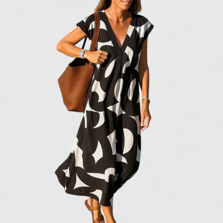 Chloe | Sophisticated V-Neck Dress