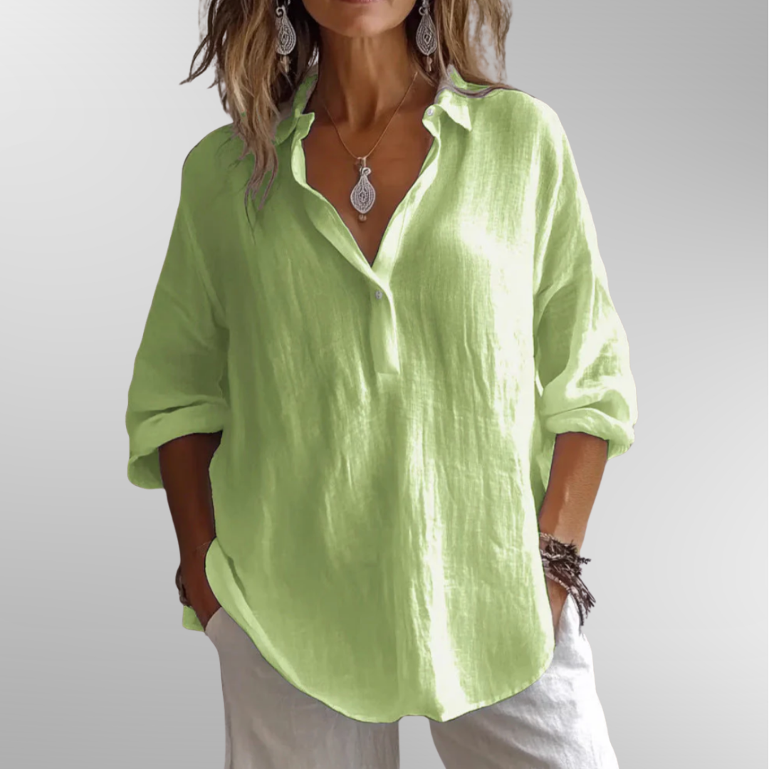 Mireille | Classic Linen Blend Shirt