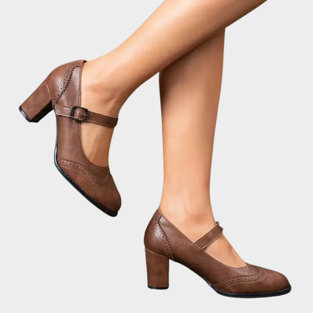Alessandra | Leather Orthopedic Heels