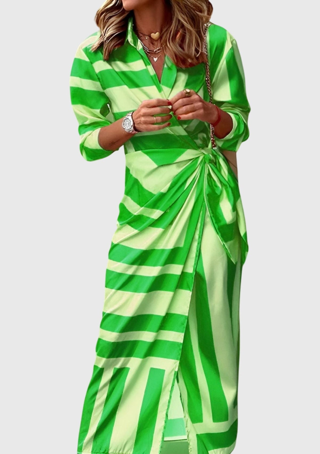 Jennifer | Elegant Wrap Dress with Print