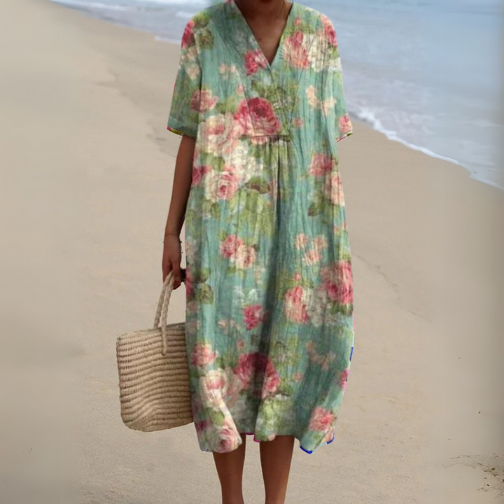 ADELFA | LOOSE COLORFUL DRESS