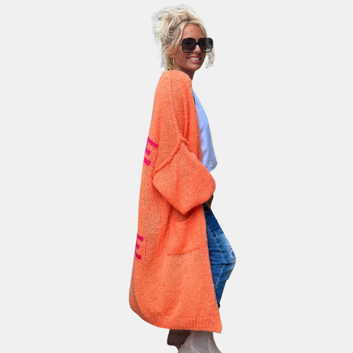 Freya | Oversized Knitted Long Cardigan