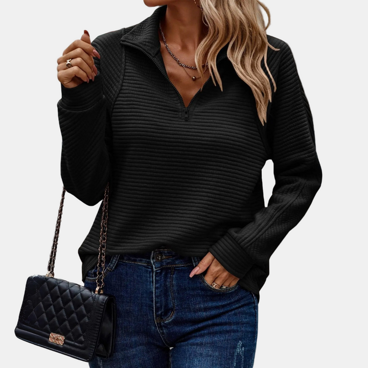 Maevira | Half-Zip Detailed Pullover