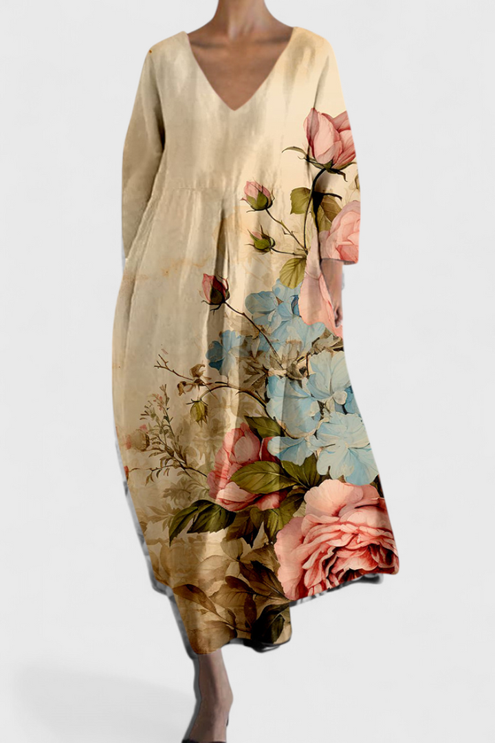 Aurora | Comfortable V-neck Dress