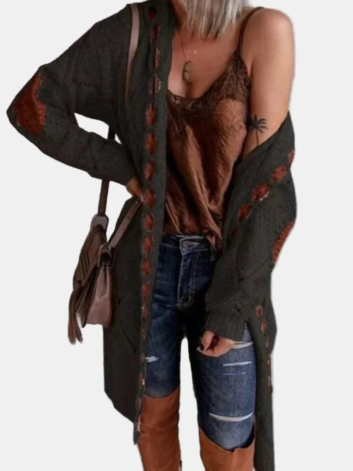 Lyra | Vintage Knit Hooded Cardigan