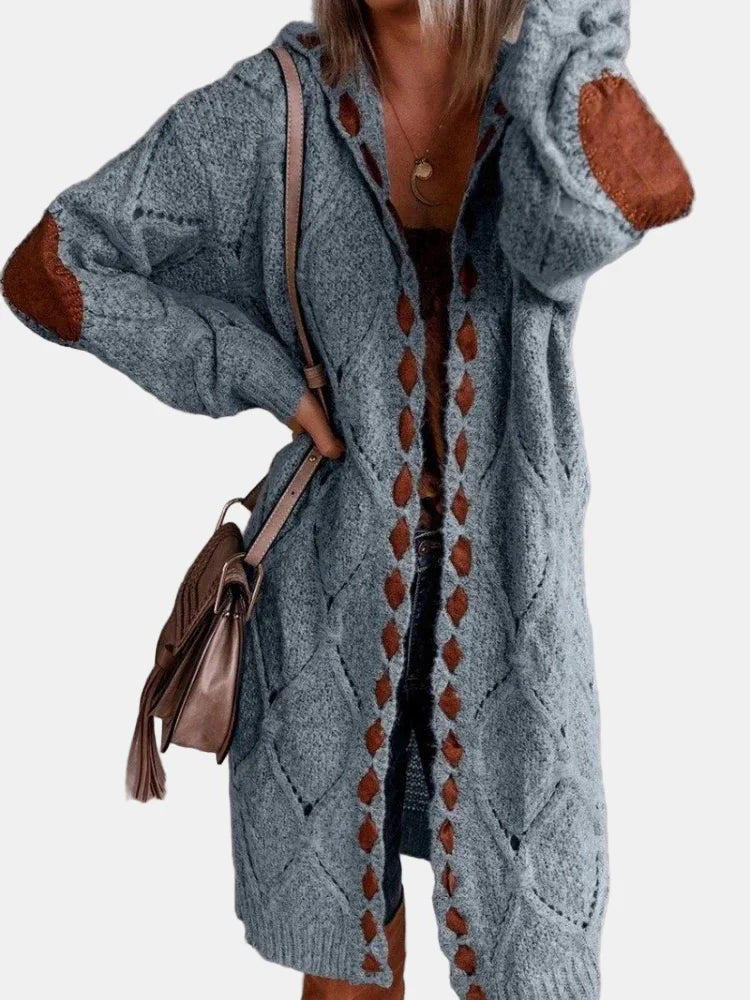 Lyra | Vintage Knit Hooded Cardigan